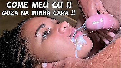 latin milf thick nut from Rio de Janeiro have her butt screwed until get spunk over her face