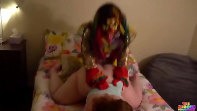 Mia Dior Getting Her poon disciplined by Gibby The Clown