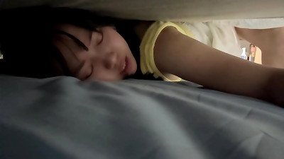 Stuck my Stepsister in the couch but My schlong cannot handle while eyed her massive ass