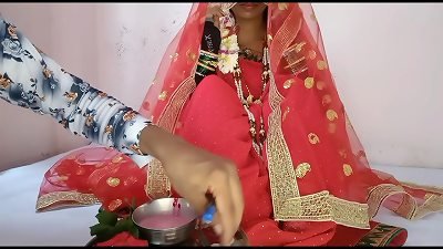 newly wedded super-fucking-hot absorbs desi bride's wedding night